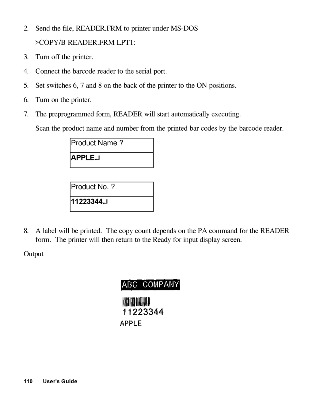 AMT Datasouth 4000 manual Apple, 11223344 