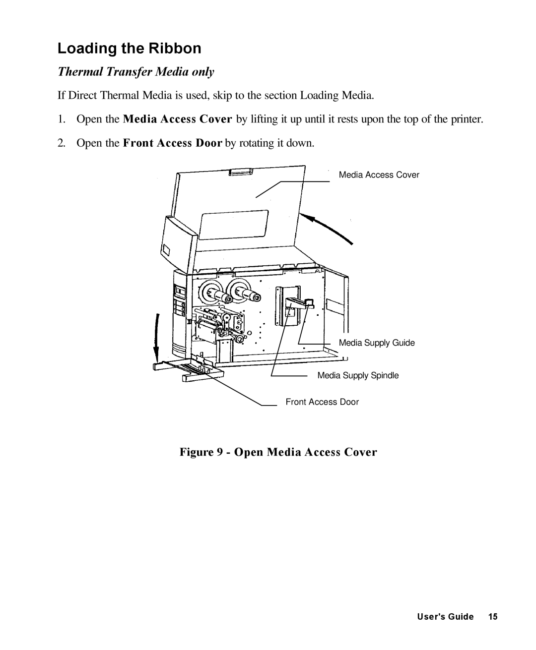 AMT Datasouth 4000 manual Loading the Ribbon, Thermal Transfer Media only 