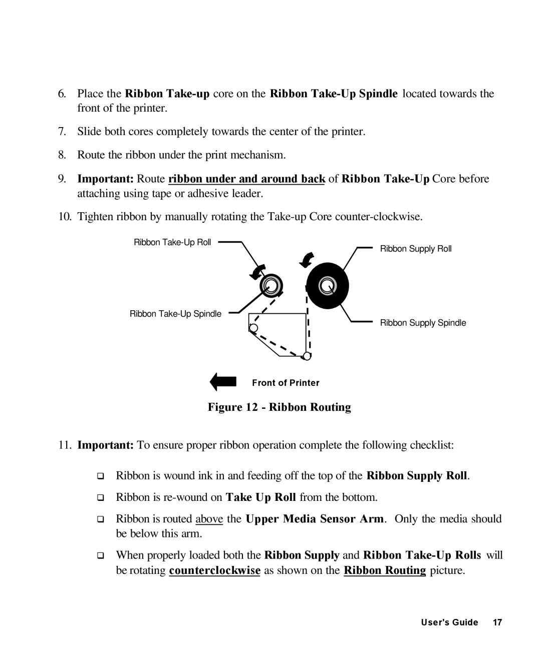 AMT Datasouth 4000 manual Ribbon Routing 