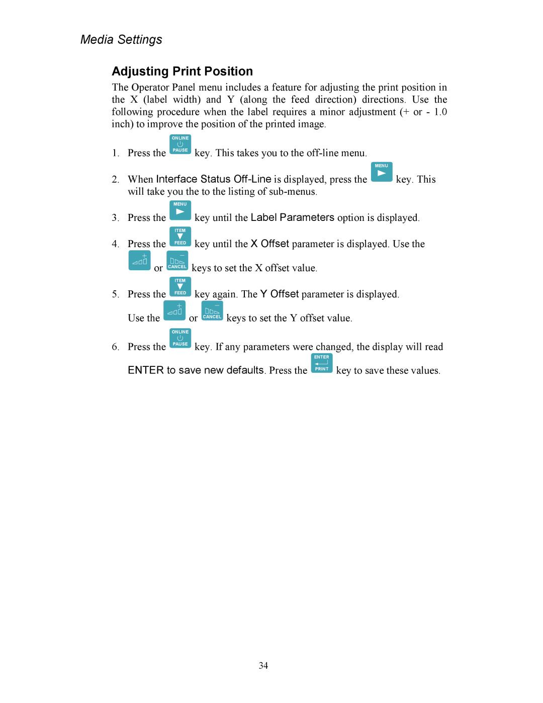 AMT Datasouth 4500 Series manual Adjusting Print Position 