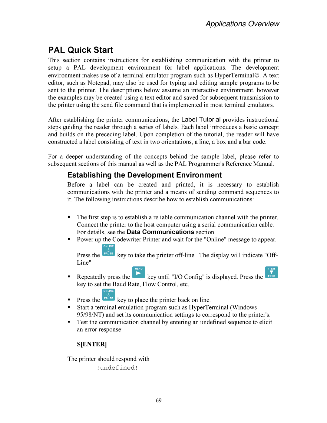 AMT Datasouth 4500 Series manual PAL Quick Start, Establishing the Development Environment 