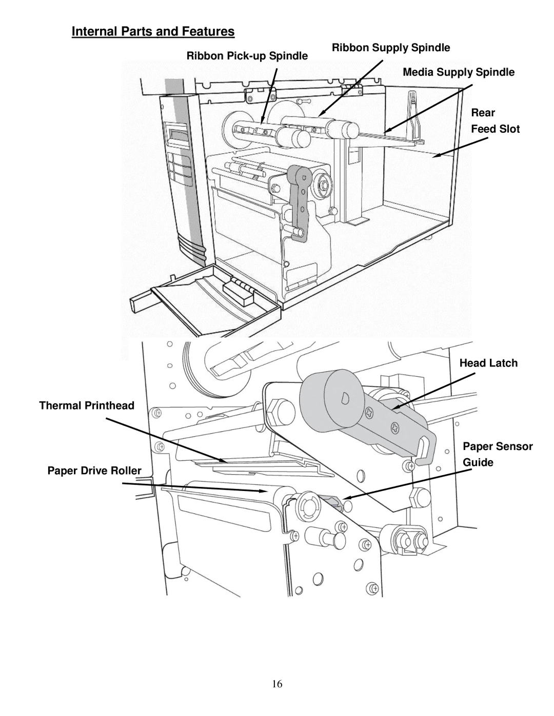 AMT Datasouth 4600 manual Internal Parts and Features 