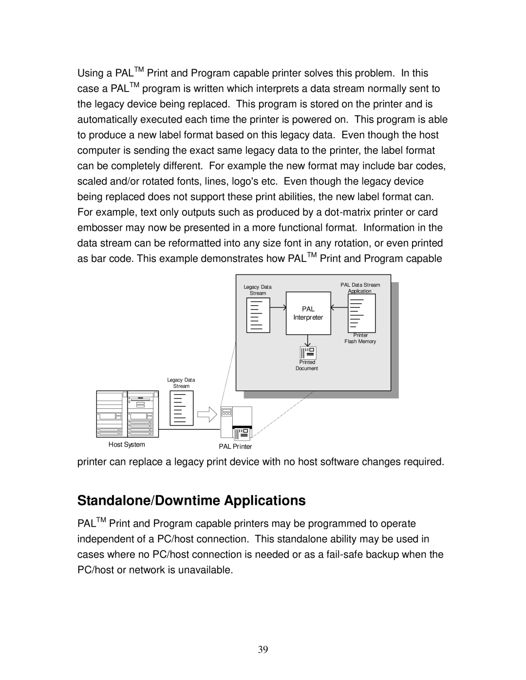 AMT Datasouth 4600 manual Standalone/Downtime Applications 