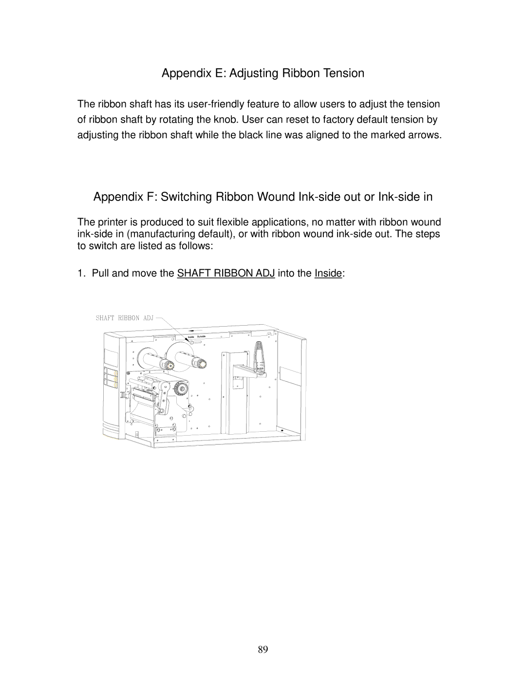 AMT Datasouth 4600 manual Appendix E Adjusting Ribbon Tension 