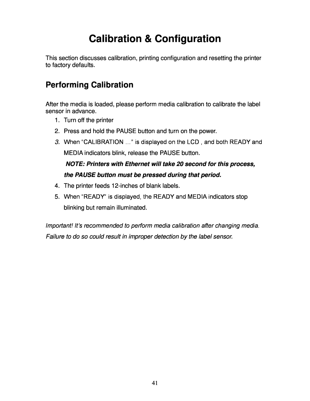 AMT Datasouth 4600 manual Calibration & Configuration, Performing Calibration 