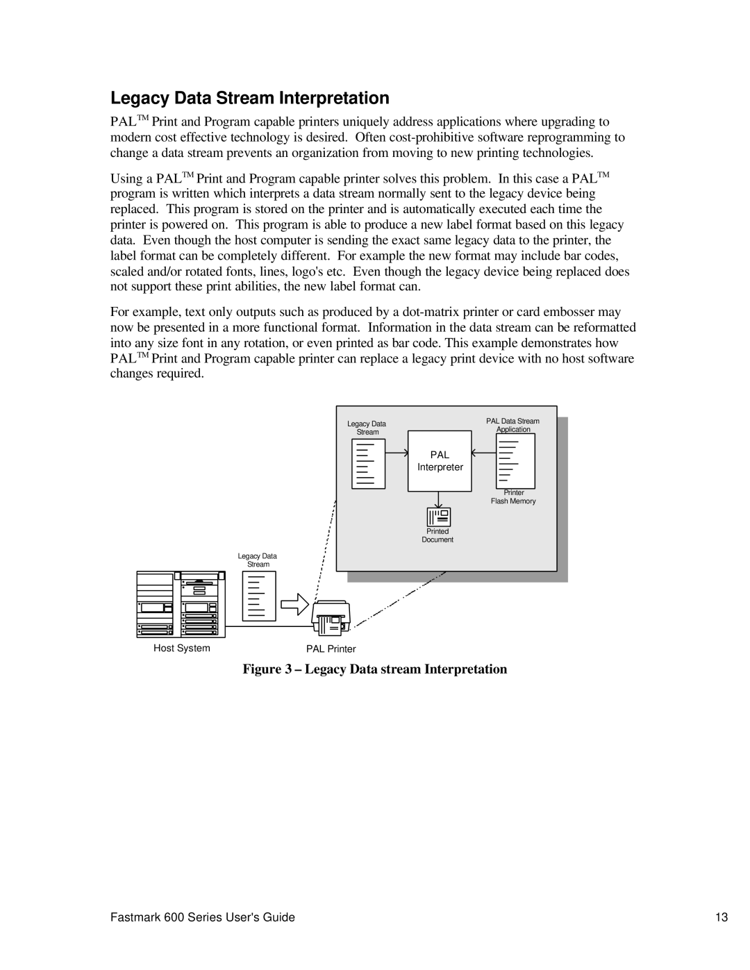 AMT Datasouth 600 manual Legacy Data Stream Interpretation, Legacy Data stream Interpretation 