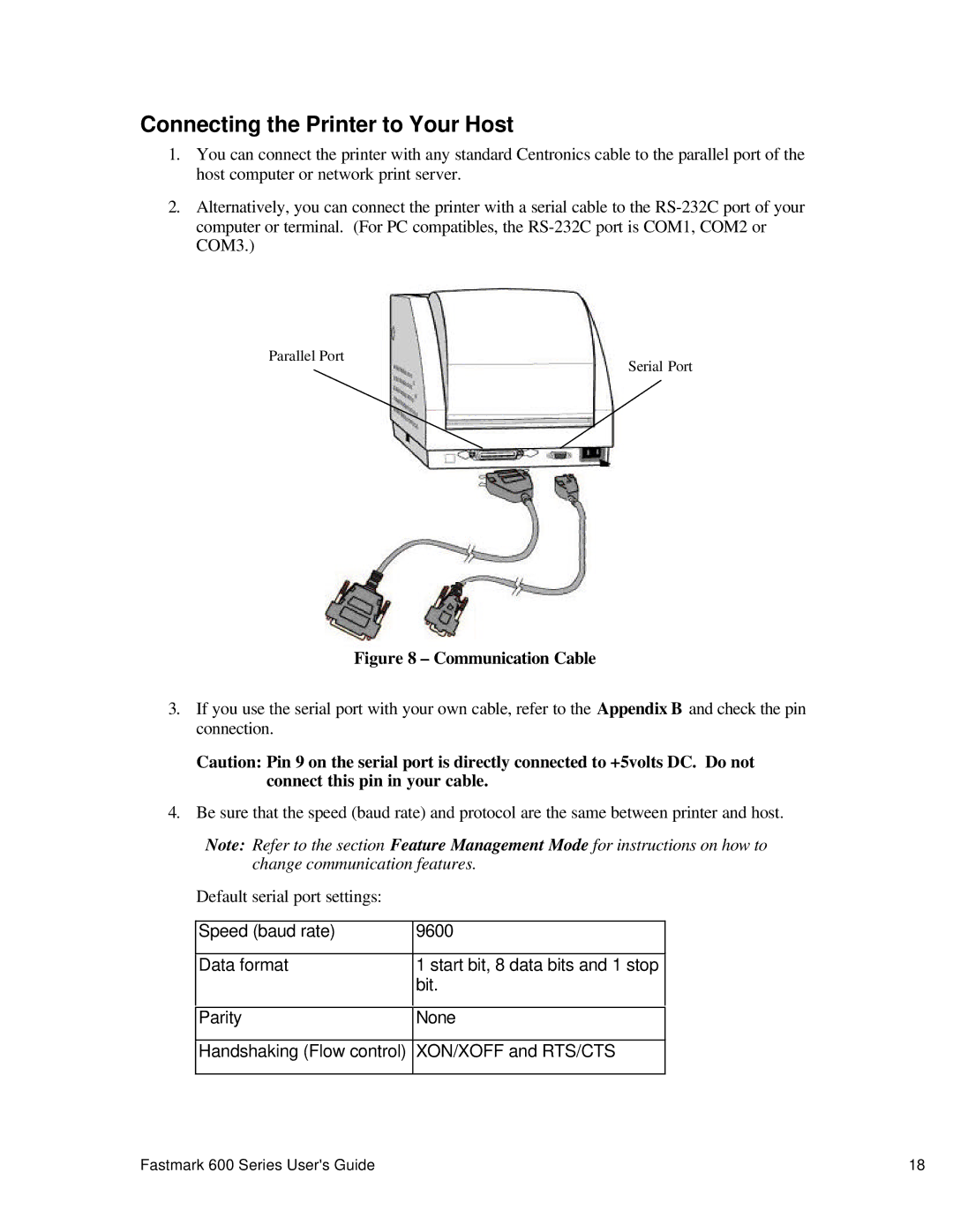 AMT Datasouth 600 manual Connecting the Printer to Your Host, Communication Cable 