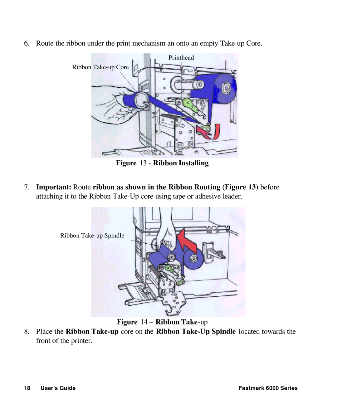 AMT Datasouth 6000 manual Ribbon Take-up 