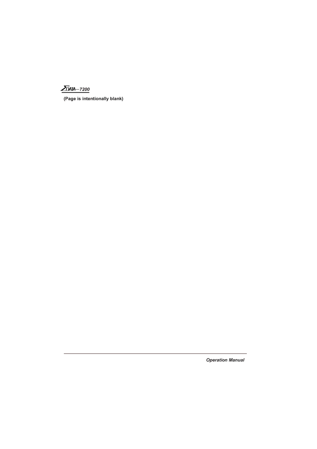 AMT Datasouth 7200 manual Is intentionally blank 