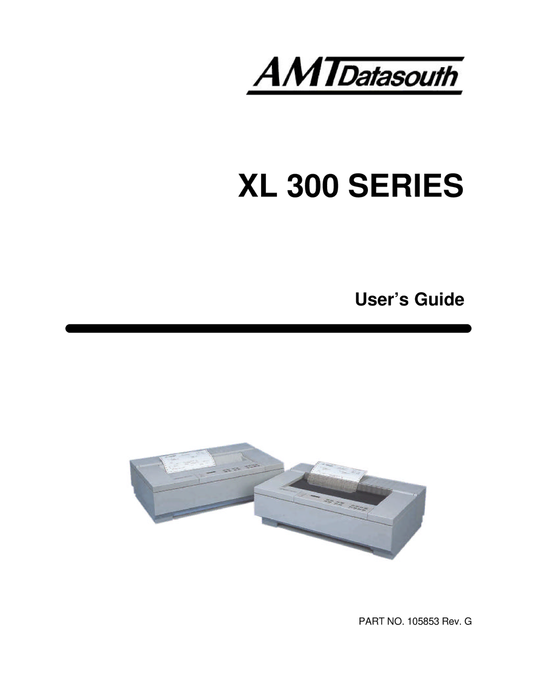 AMT Datasouth XL300 manual XL 300 Series 