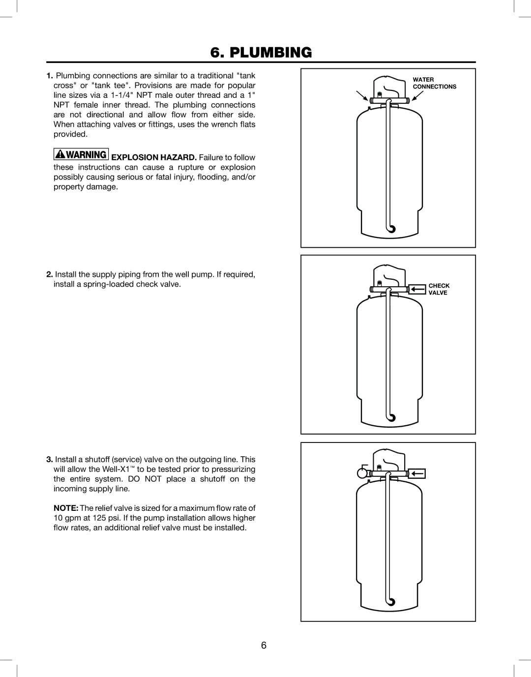 Amtrol WELL-X-TROL, WELL-X1 warranty Plumbing 