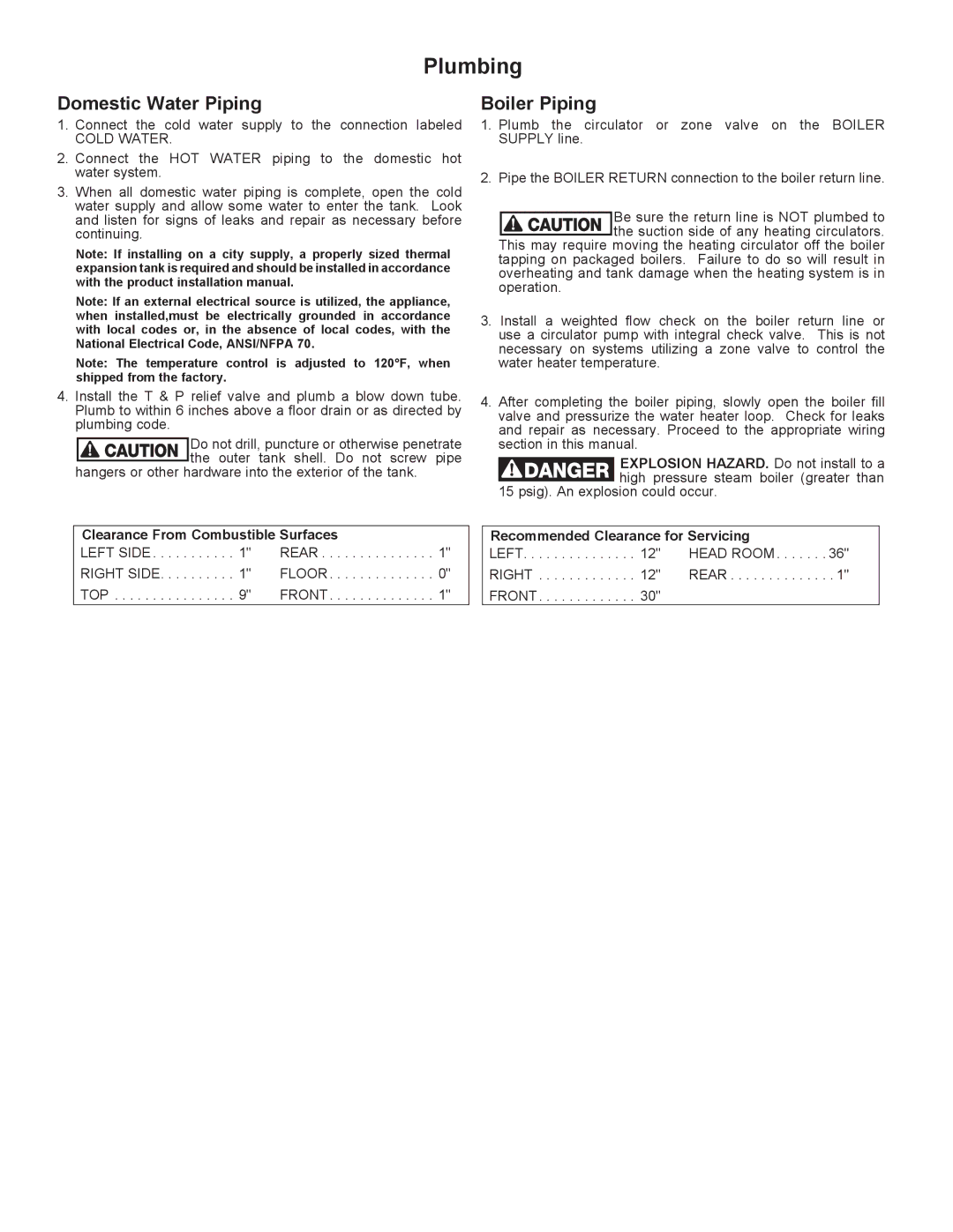 Amtrol whs-series warranty Plumbing, Domestic Water Piping, Boiler Piping 