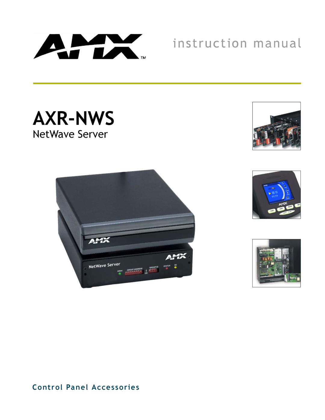 AMX AXR-NWS instruction manual Axr-Nws 