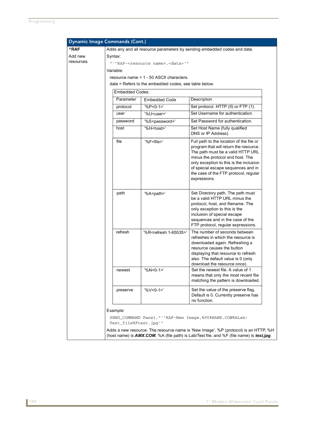 AMX CV7 manual RAF-resource name,data 