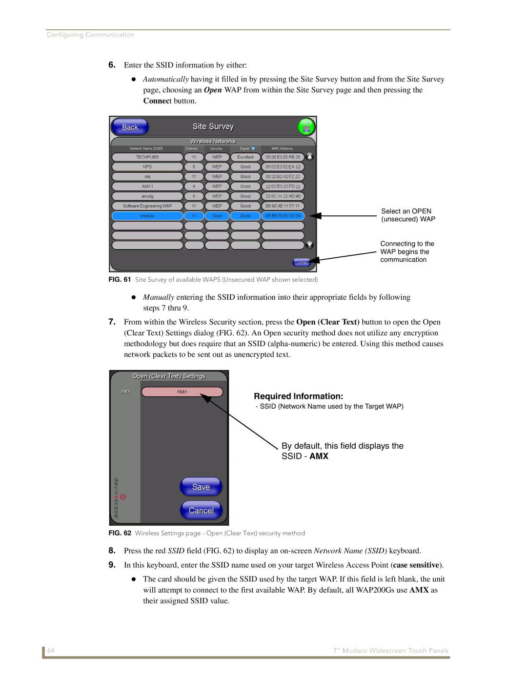 AMX CV7 manual Required Information 