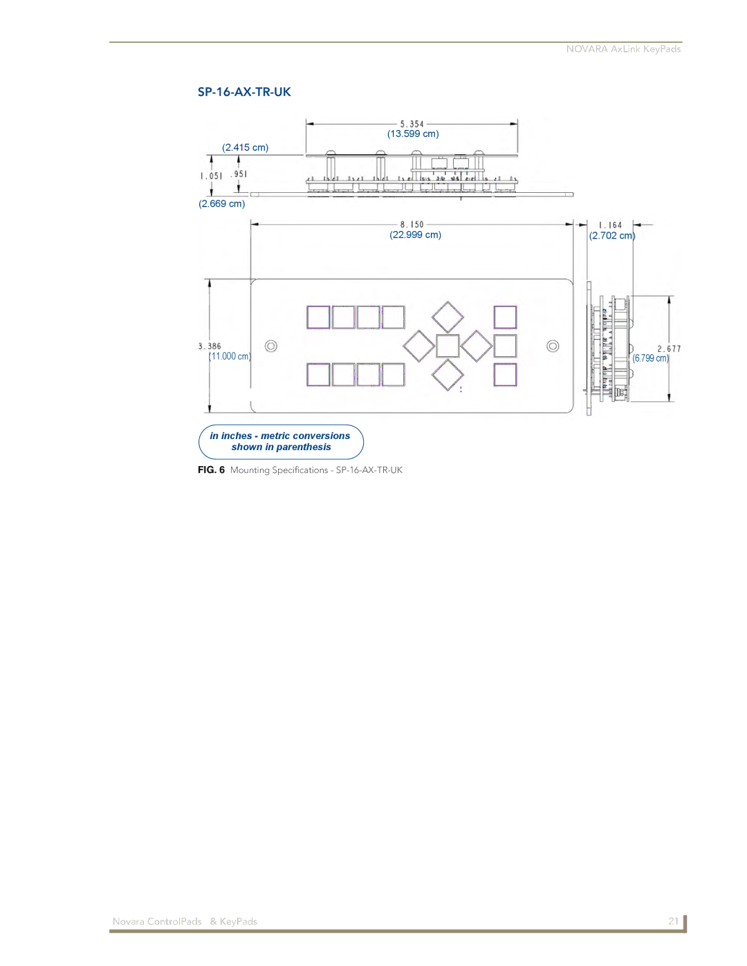 AMX 1000 Series, DCS1000 manual SP-16-AX-TR-UK 