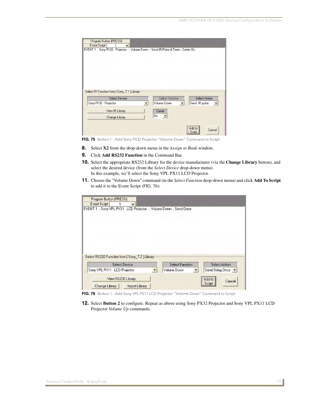 AMX 1000 Series manual AMX Novara DCS1000 Device Configuration Software 