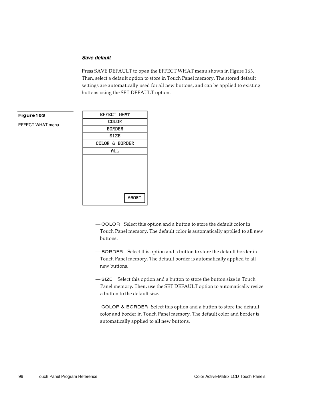 AMX G3 manual Save default 