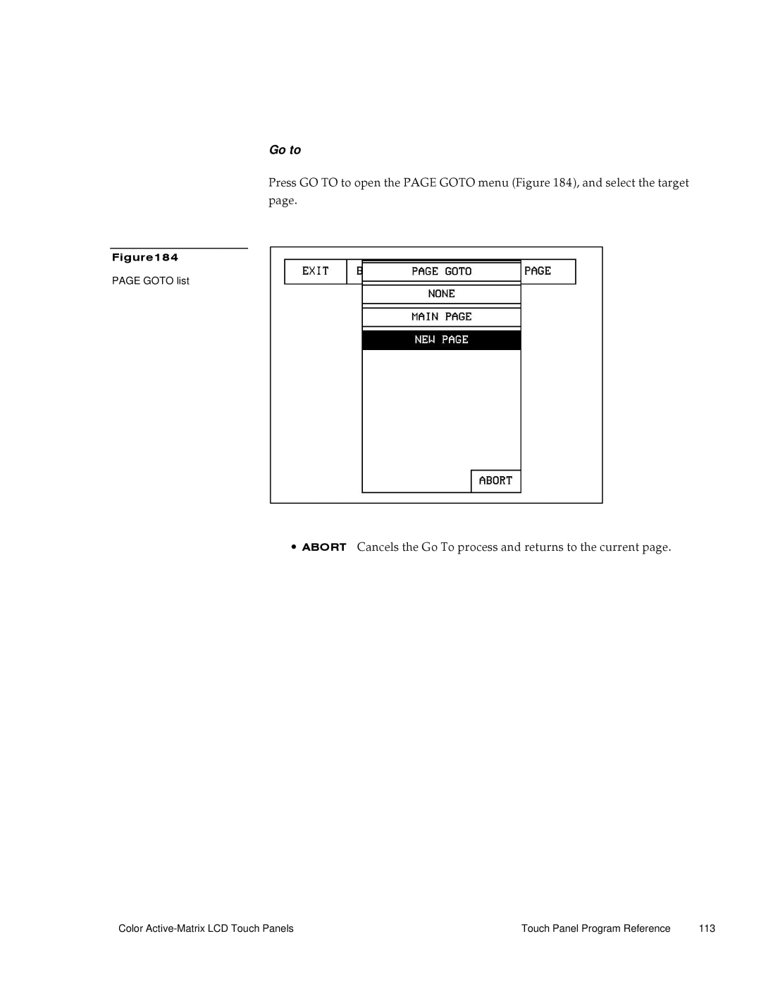 AMX G3 manual Go to 