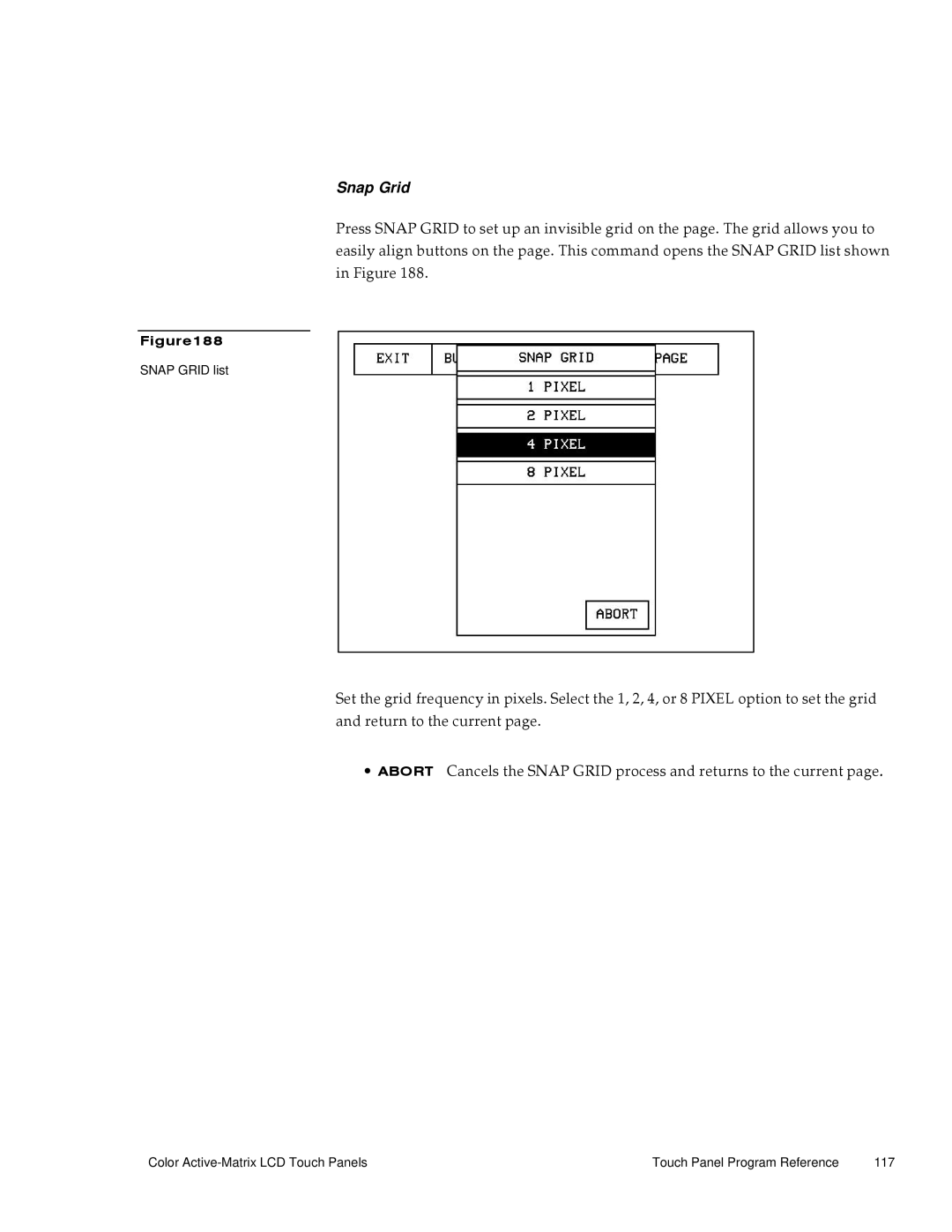 AMX G3 manual Snap Grid 