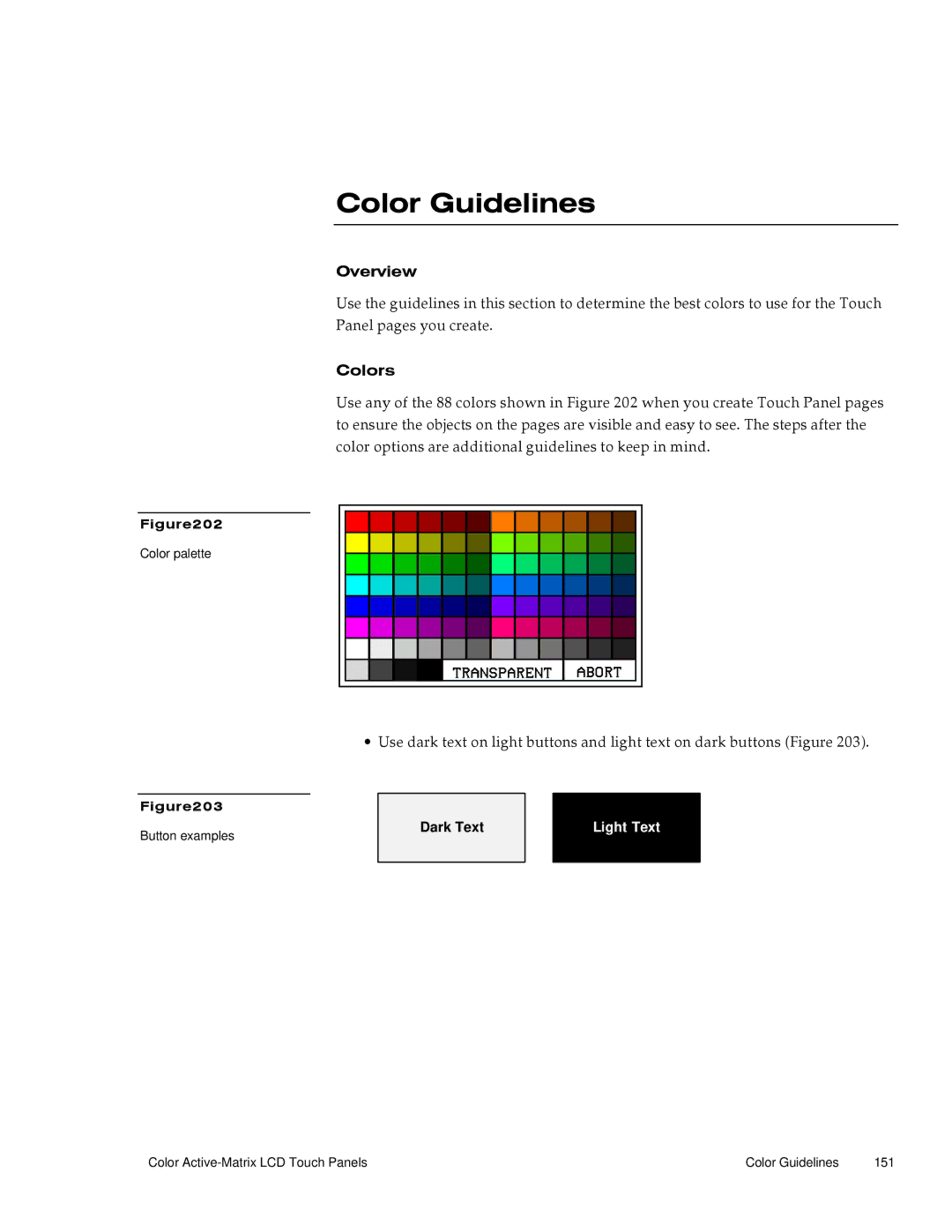 AMX G3 manual Color Guidelines, Colors 