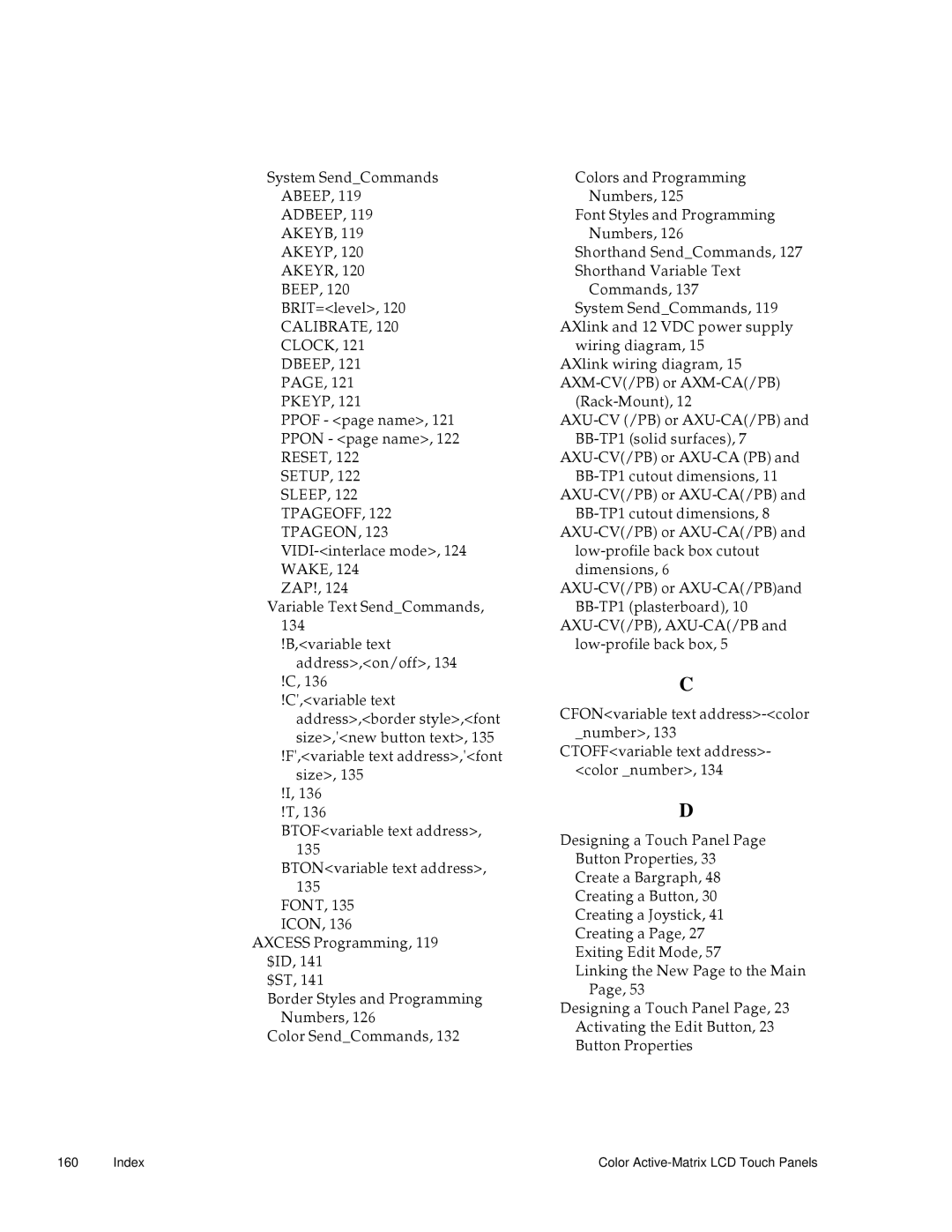 AMX G3 manual Tpageoff 