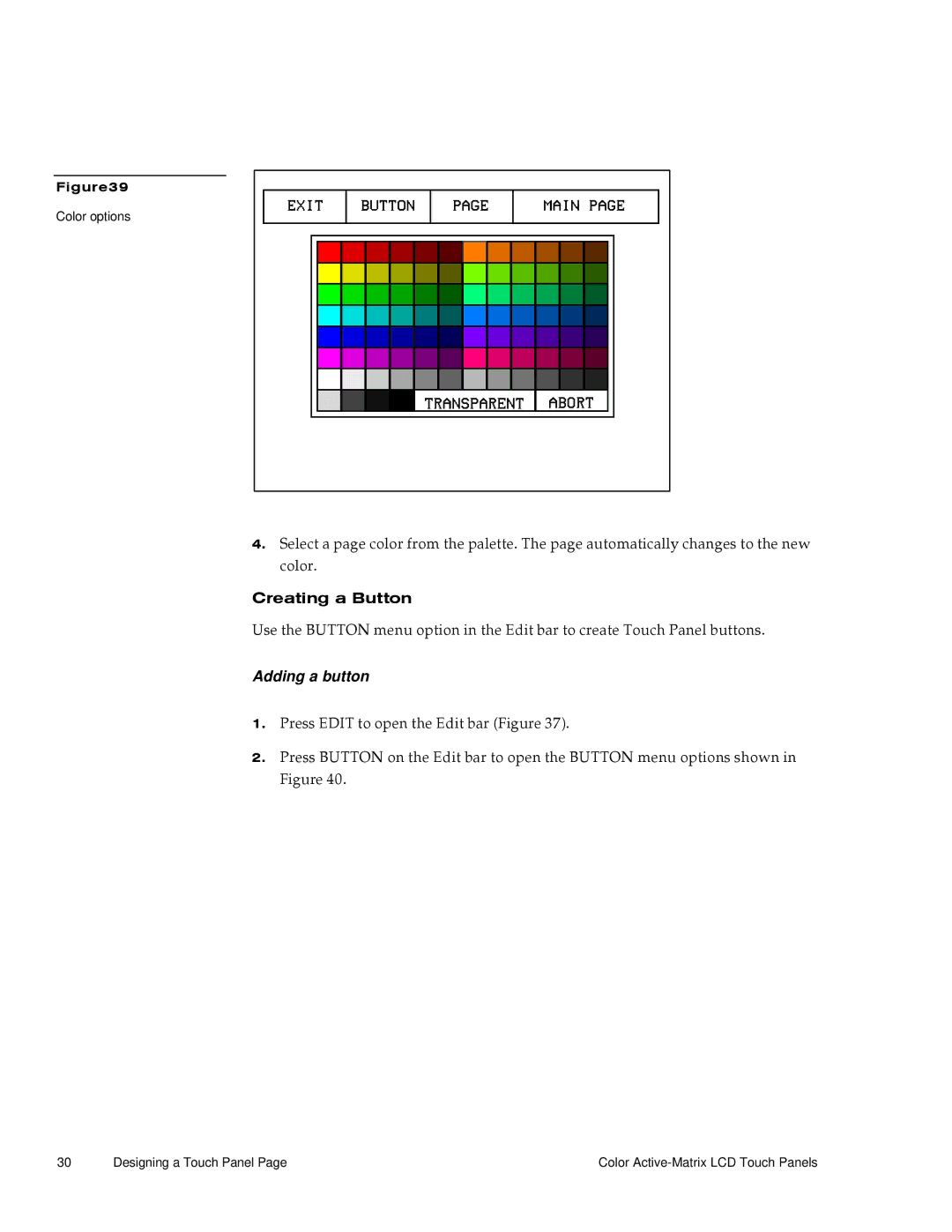 AMX G3 manual Creating a Button, Adding a button 