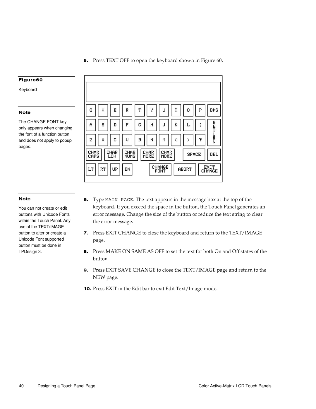 AMX G3 manual Designing a Touch Panel Color Active-Matrix LCD Touch Panels 