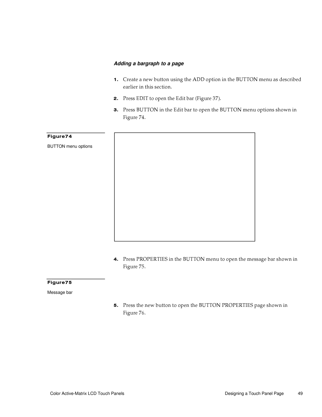 AMX G3 manual Adding a bargraph to a 