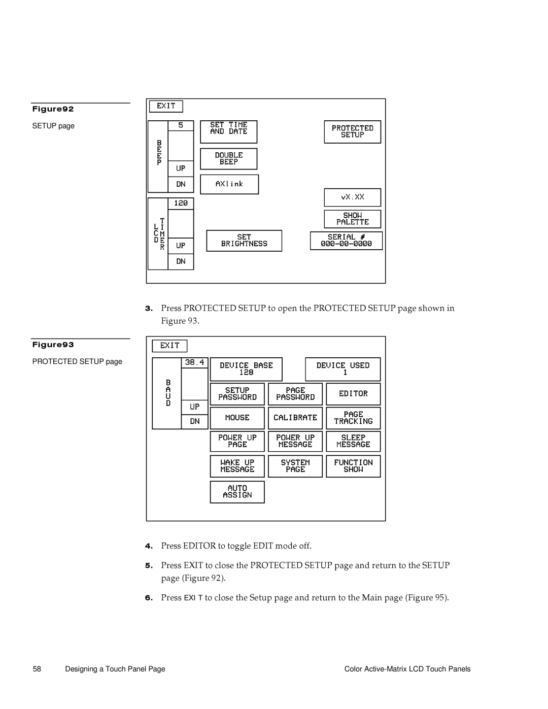 AMX G3 manual Setup 