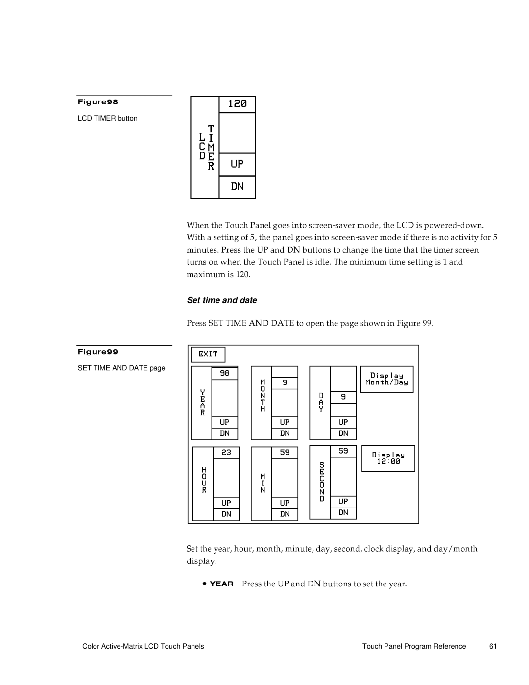 AMX G3 manual Set time and date 