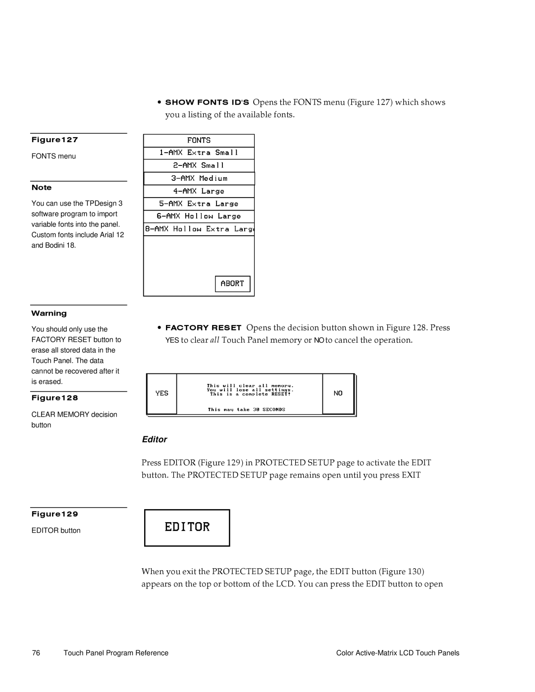 AMX G3 manual Editor 