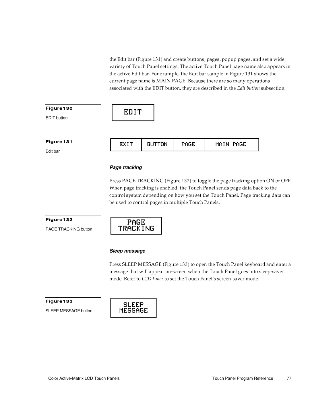 AMX G3 manual Tracking, Sleep message 