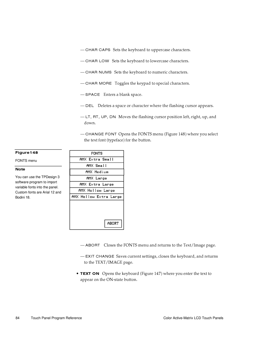 AMX G3 manual 