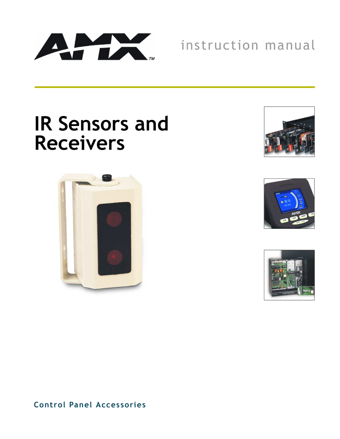 AMX instruction manual IR Sensors Receivers 