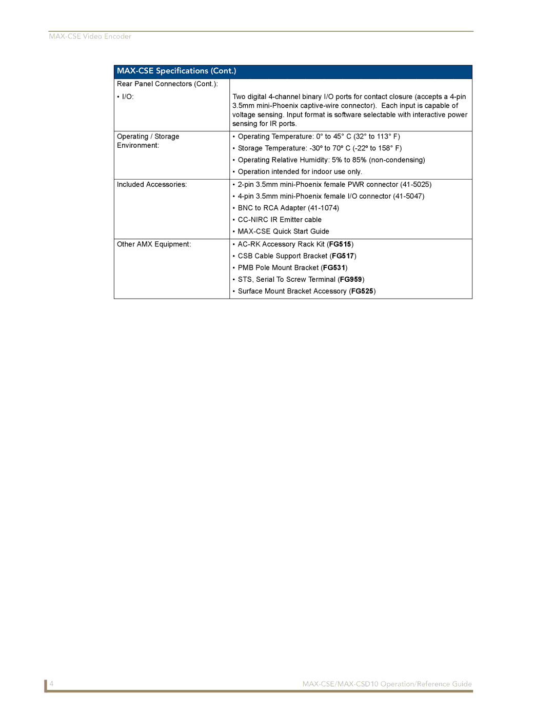 AMX MAX-CSE, MAX-CSD 10 manual Sensing for IR ports 