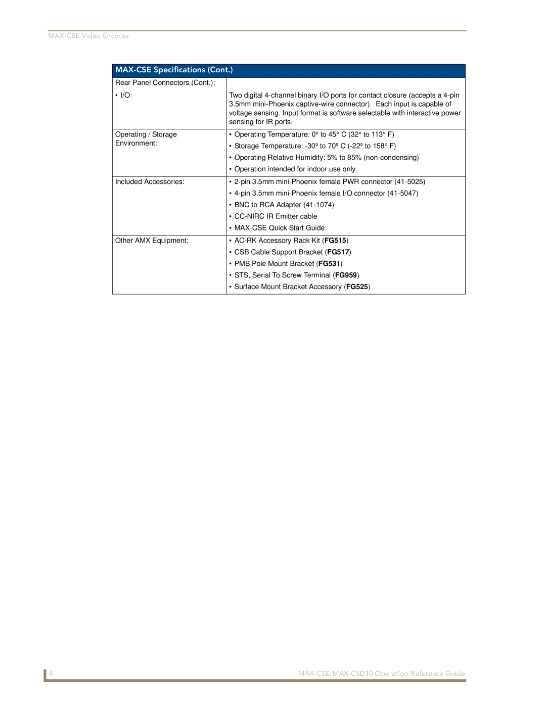 AMX MAX-CSE, MAX-CSD10 manual Sensing for IR ports 