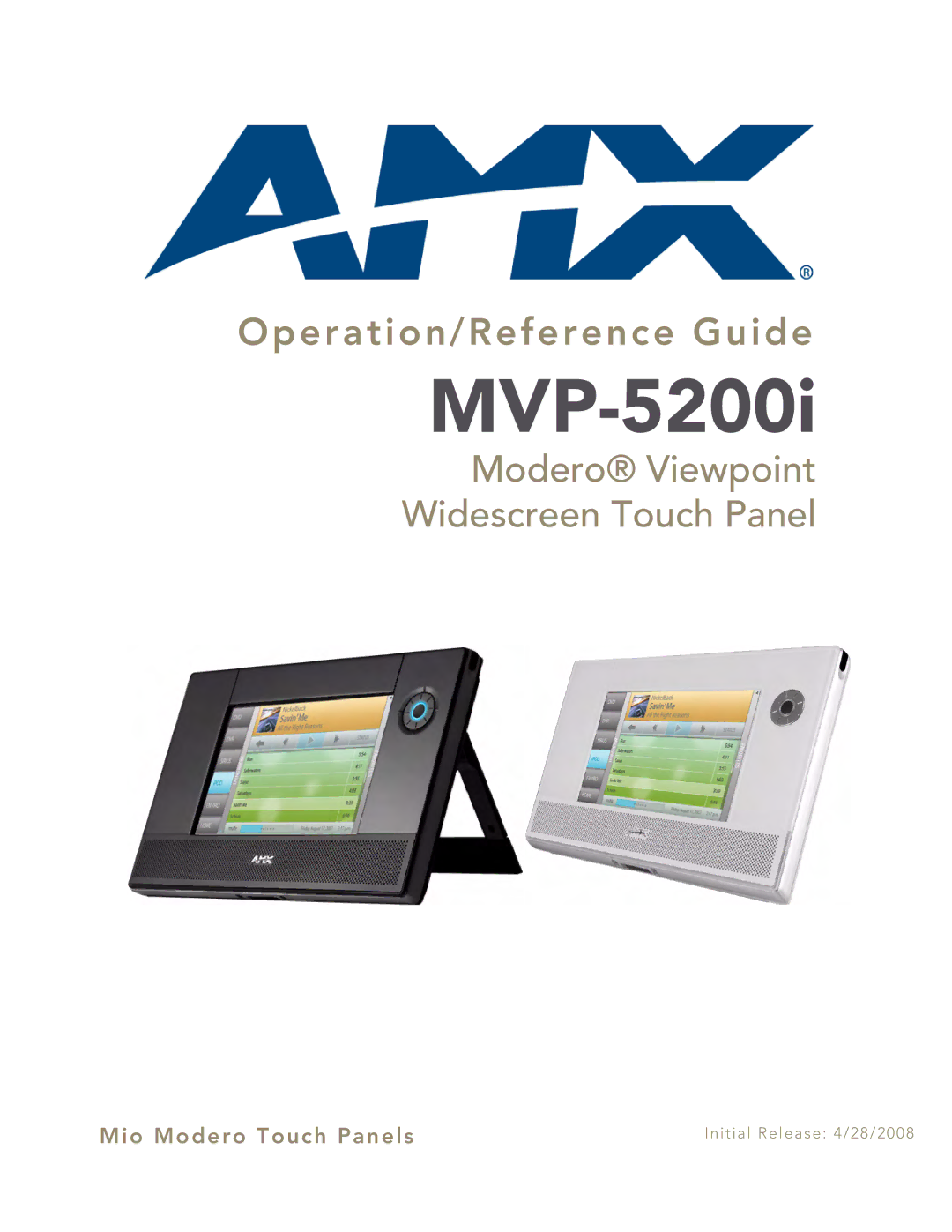 AMX MVP-5200i manual 