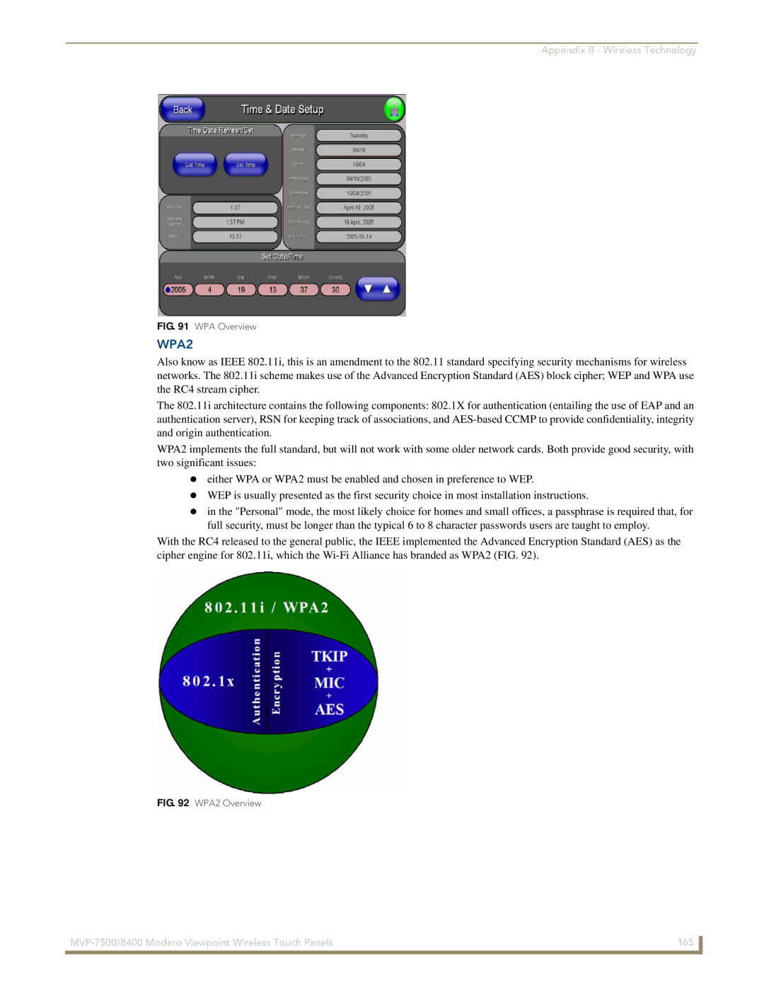 AMX MVP-7500/8400 manual WPA2 