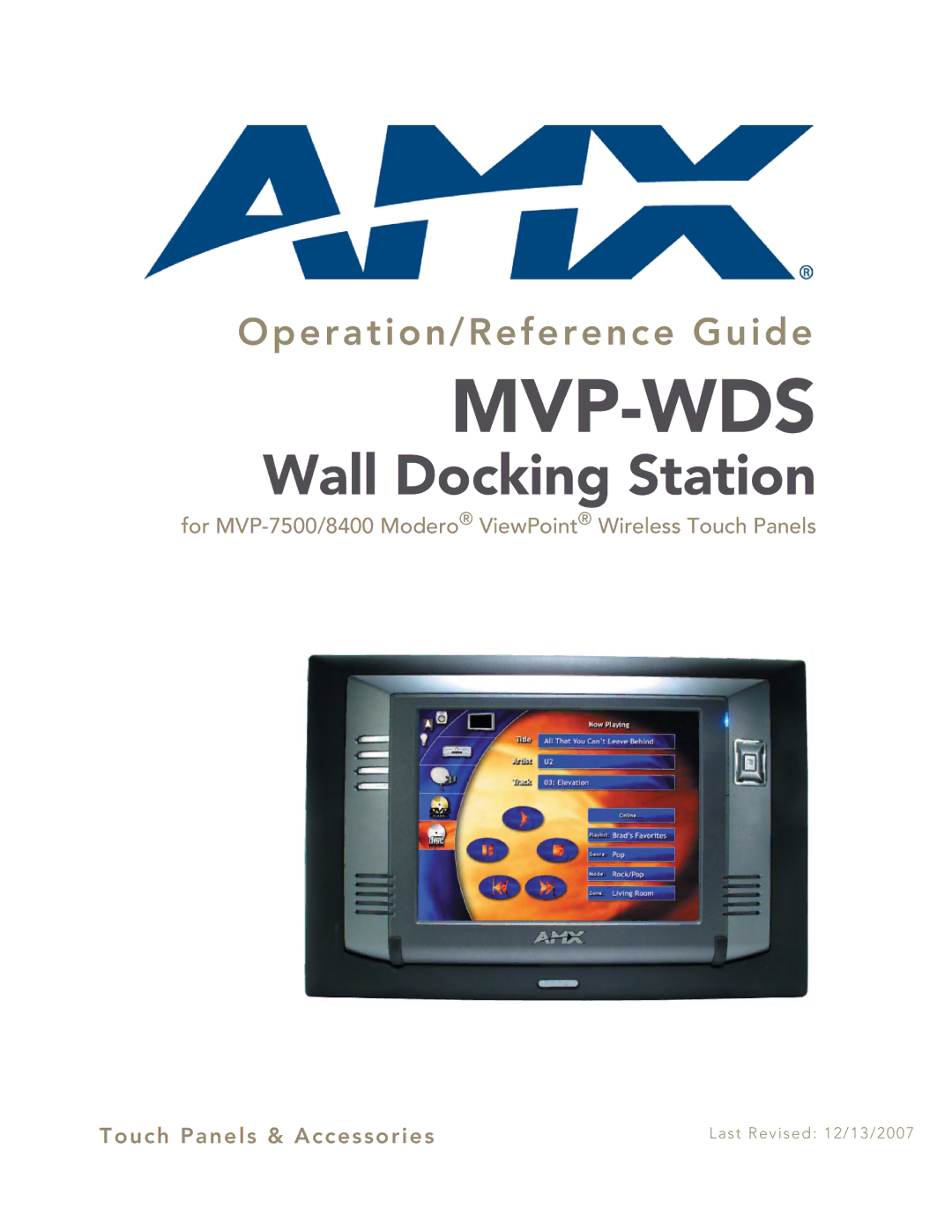 AMX MVP-WDS manual Mvp-Wds 