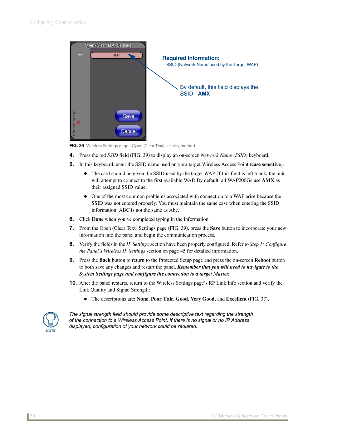 AMX NXD-1000Vi manual Required Information 