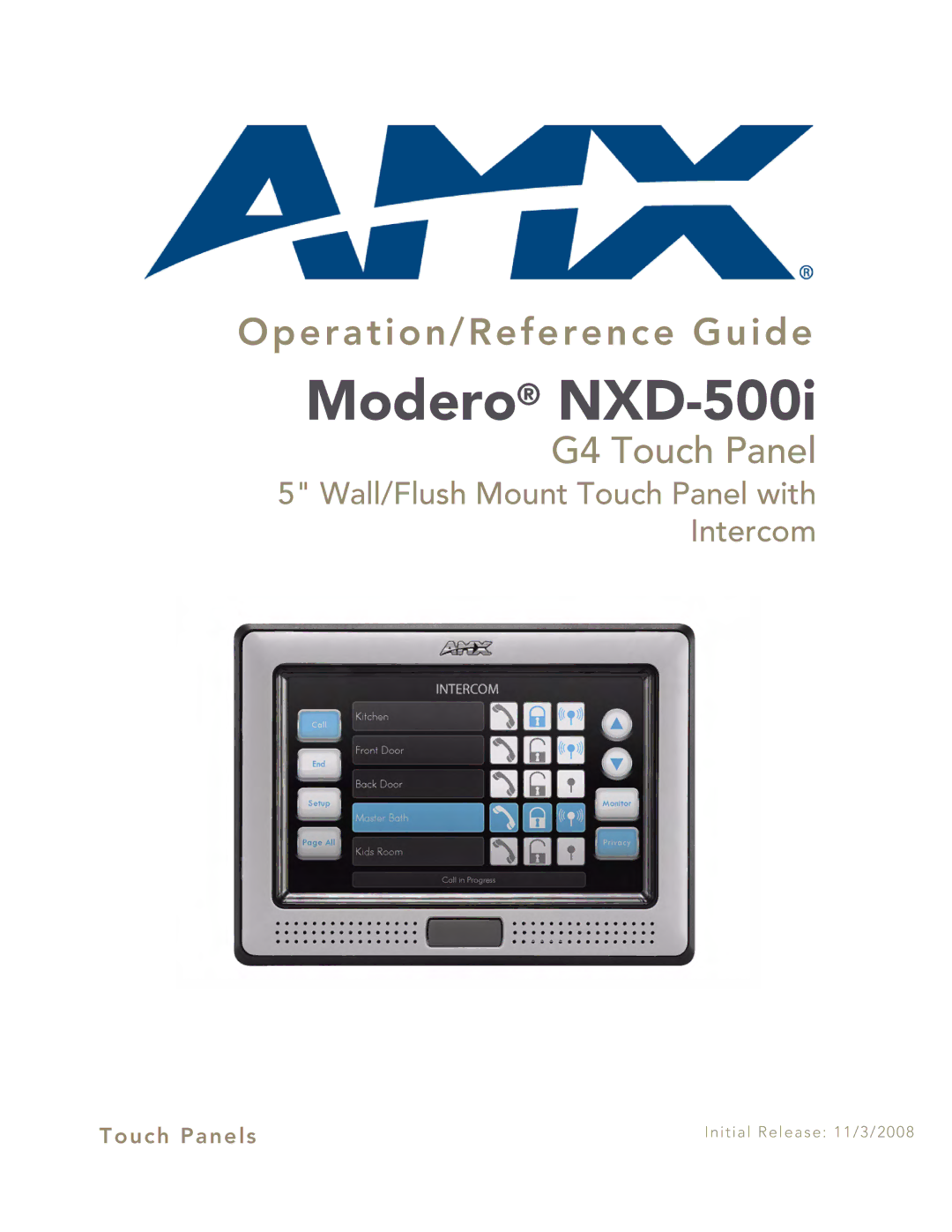 AMX manual Modero NXD-500i 