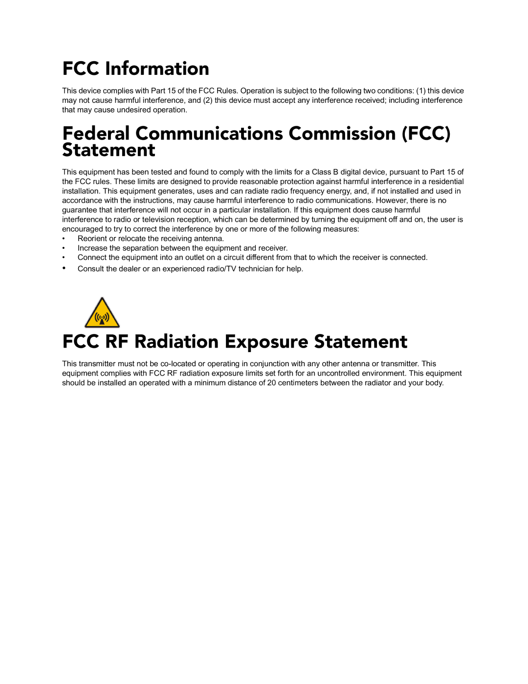 AMX NXD-700Vi manual FCC Information 