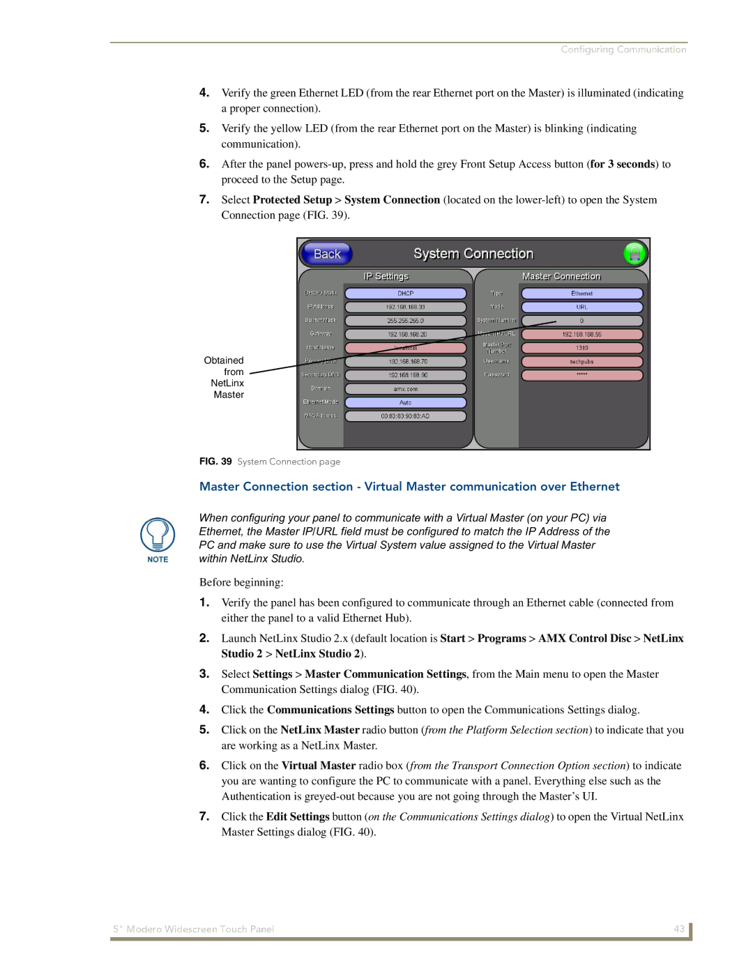 AMX NXD-CV5 manual Obtained From NetLinx Master 