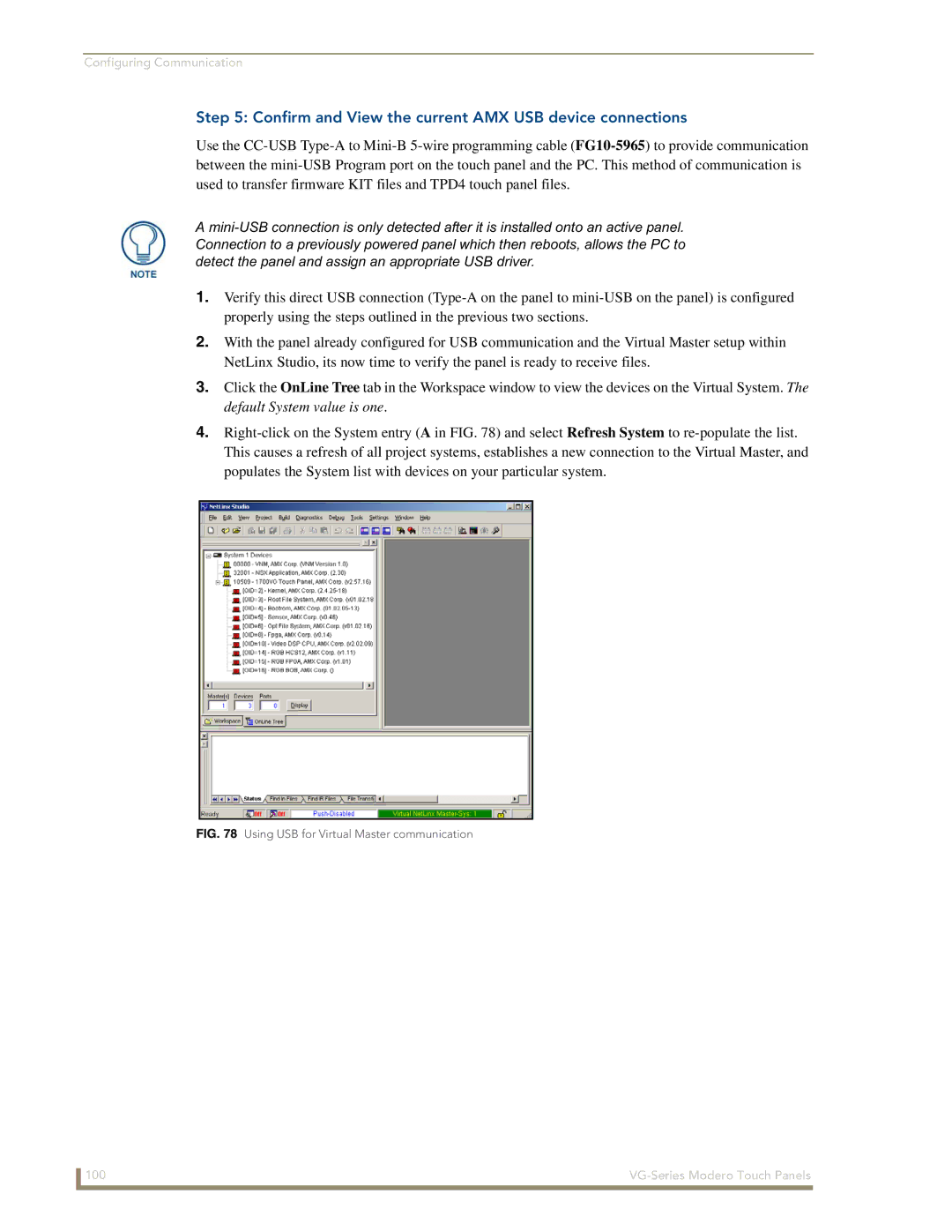 AMX NXD/NXT-1200VG, NXD/NXT-1500VG, NXD/NXT-1700VG manual 100 