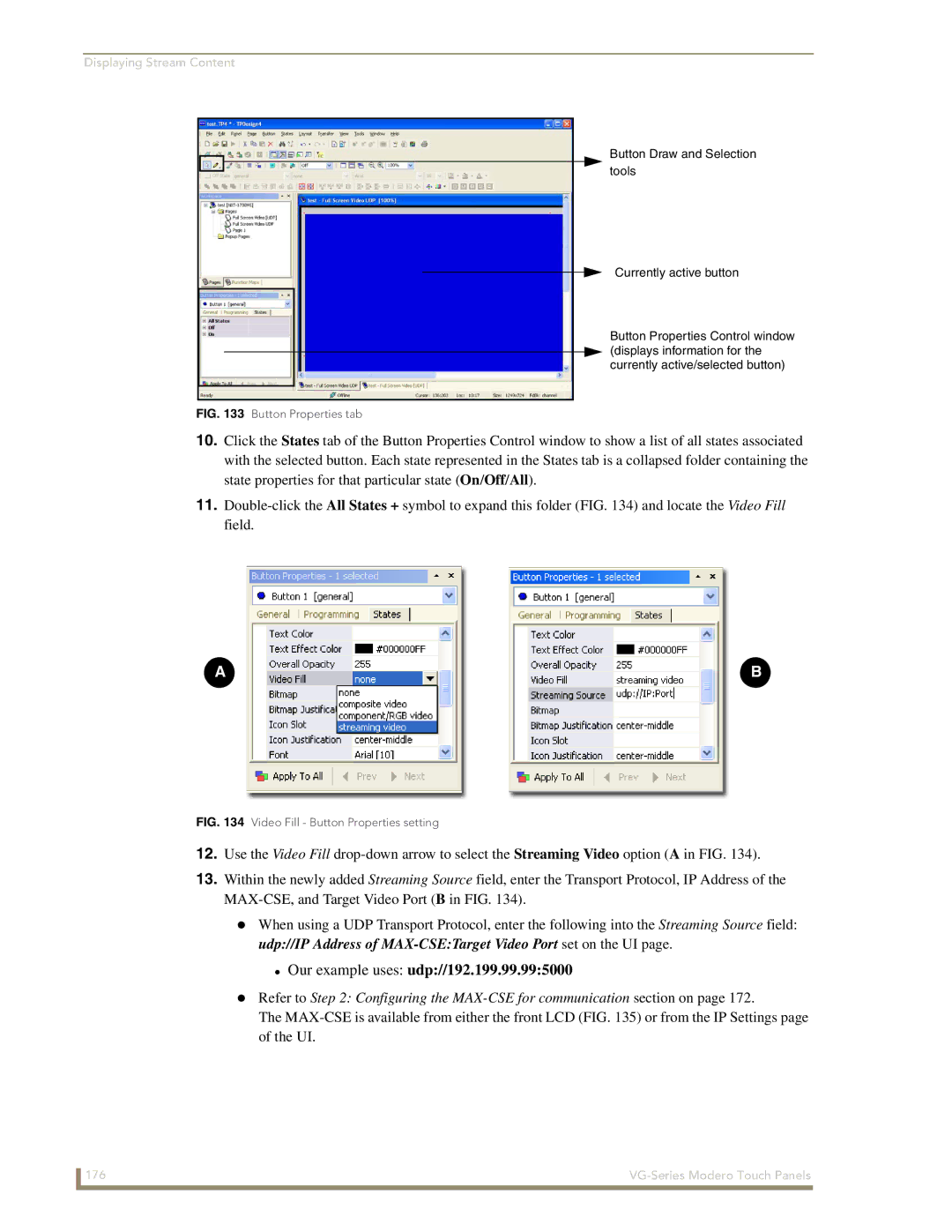 AMX NXD/NXT-1500VG, NXD/NXT-1700VG, NXD/NXT-1200VG manual Our example uses udp//192.199.99.995000 