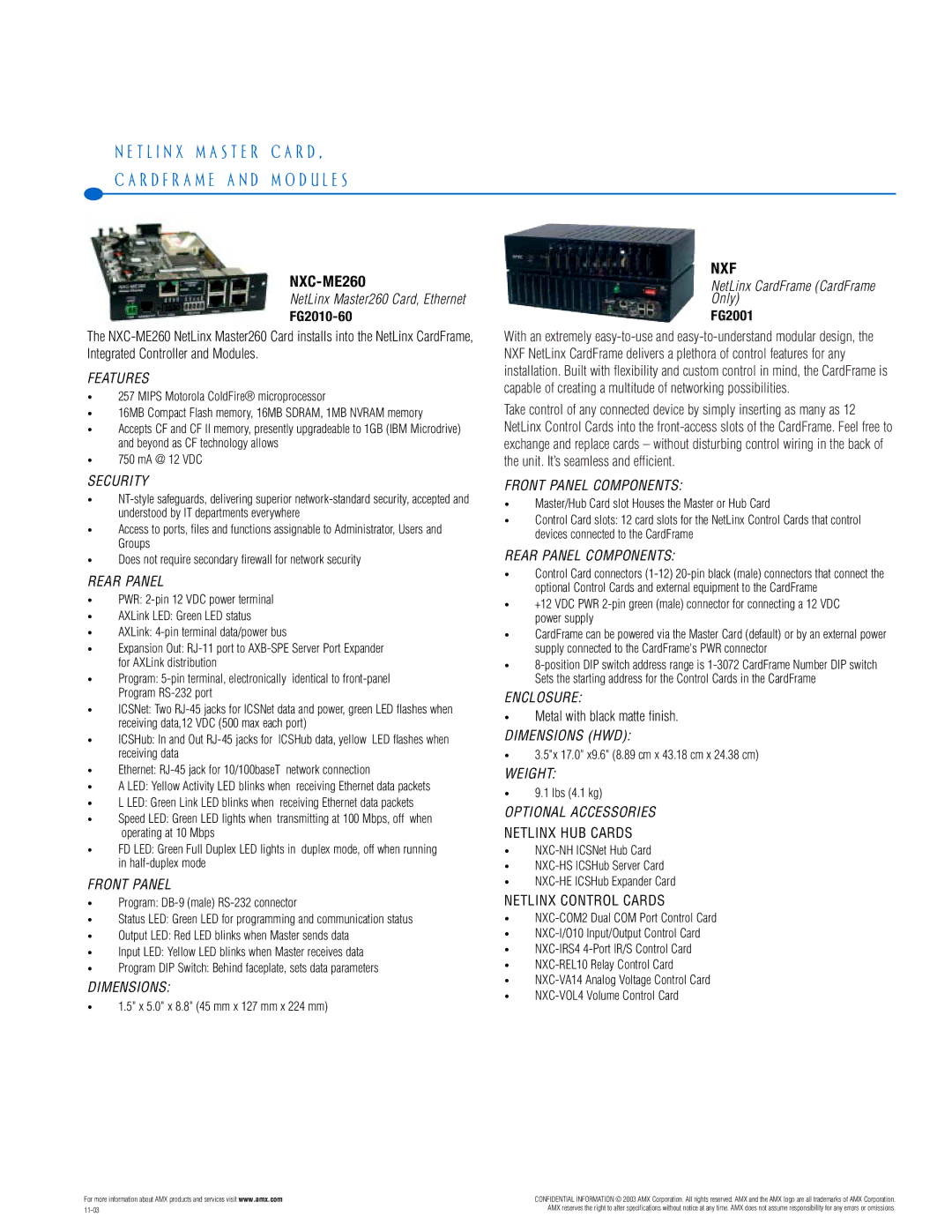 AMX PTM-D15 manual R D, D U L E S, NXC-ME260, Nxf 