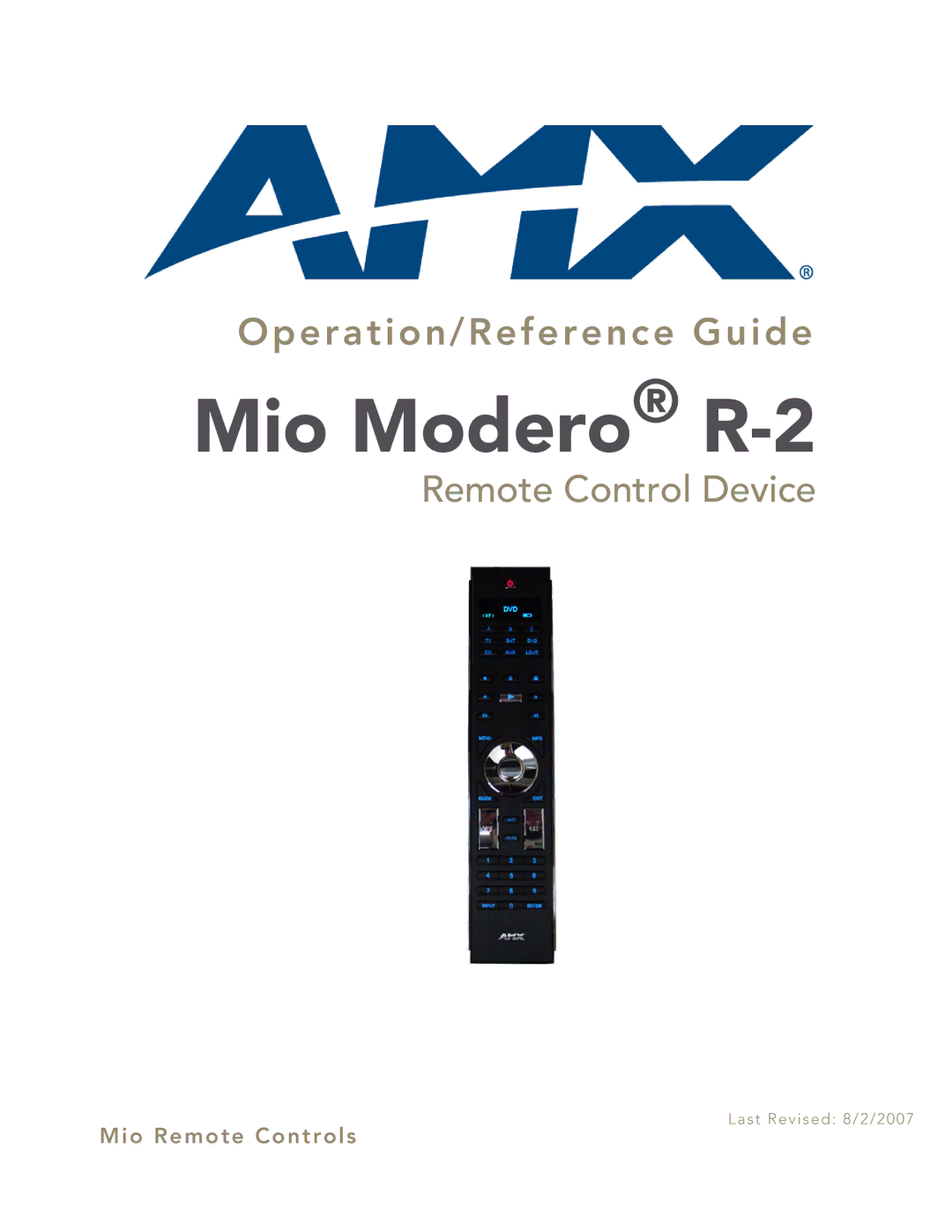 AMX manual Mio Modero R-2 