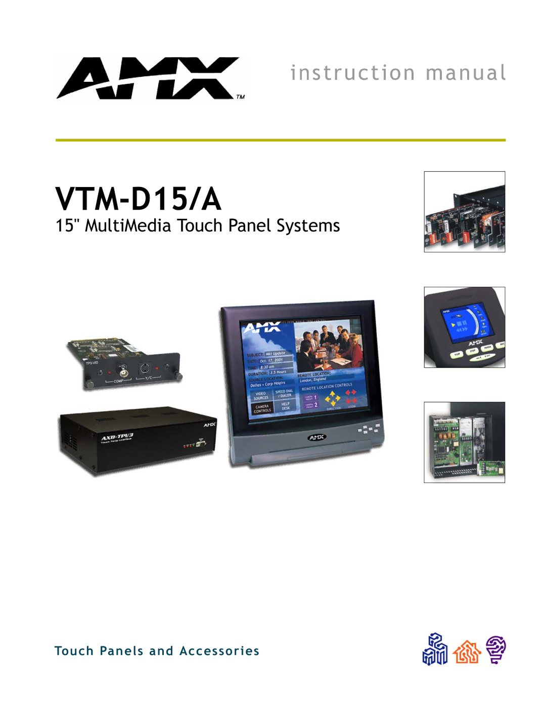 AMX VTM-D15/A instruction manual 