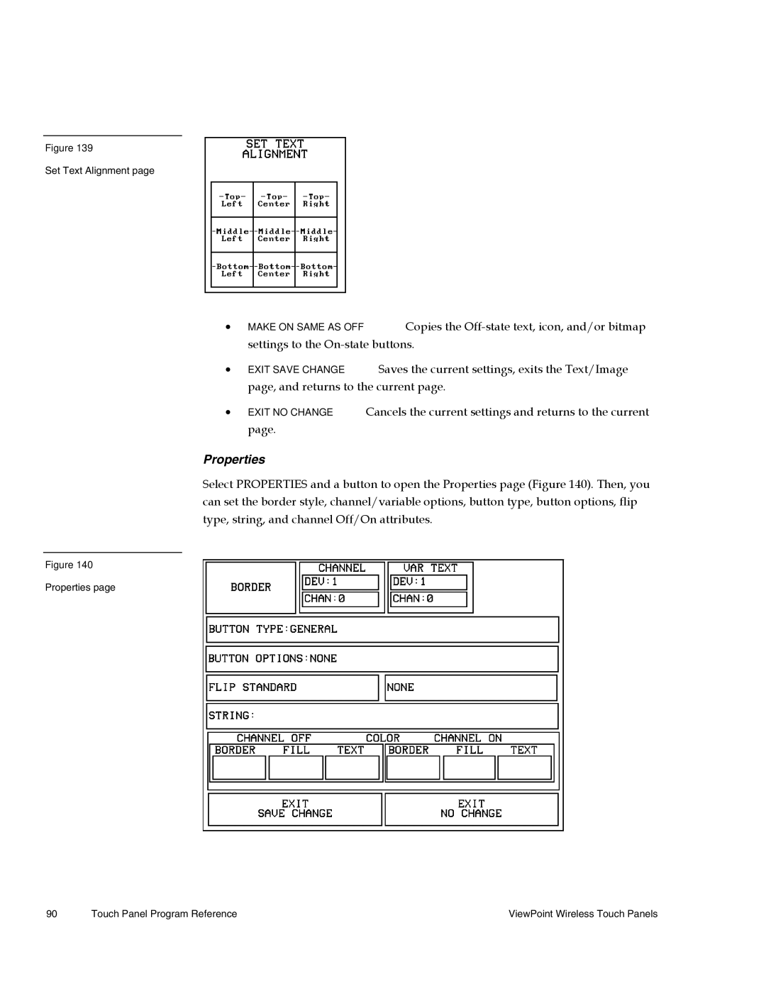 AMX Wireless Touch Panels (Wave Server) instruction manual Properties 